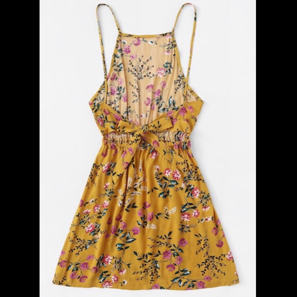 Tie floral print cami dress - Picture 2 of 4